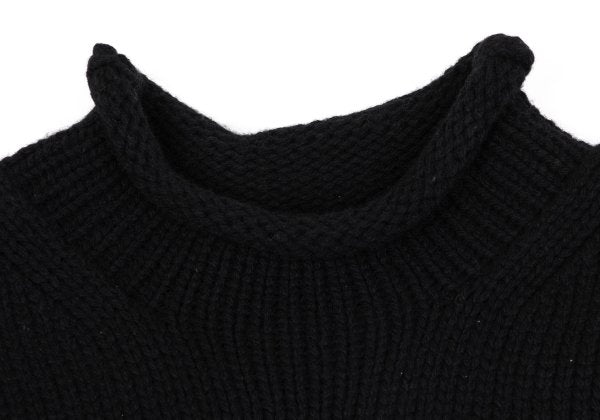 COMME des GARCONS HOMME PLUS Black Logo Knit Sweater Size M