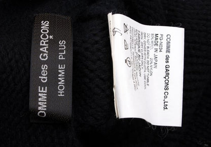 COMME des GARCONS HOMME PLUS Black Logo Knit Sweater Size M