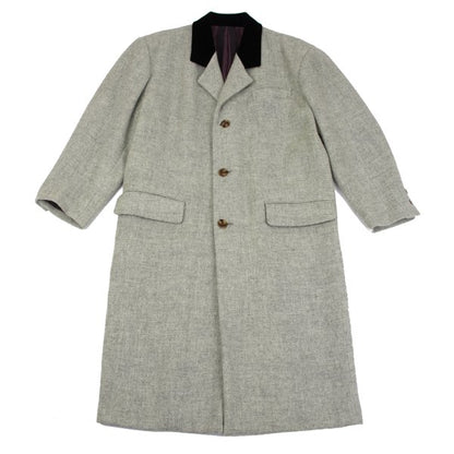 Jean Paul GAULTIER HOMME Wool Velour Panel Coat Grey Size M
