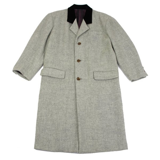 Jean Paul GAULTIER HOMME Wool Velour Panel Coat Grey Size M