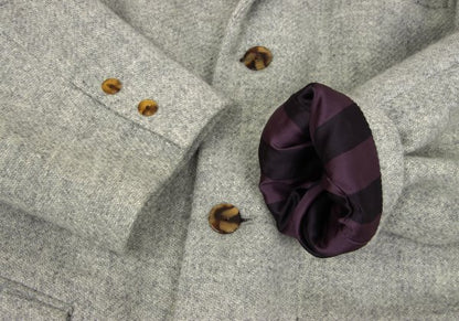 Jean Paul GAULTIER HOMME Wool Velour Panel Coat Grey Size M