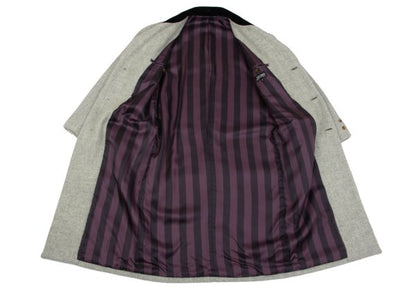 Jean Paul GAULTIER HOMME Wool Velour Panel Coat Grey Size M