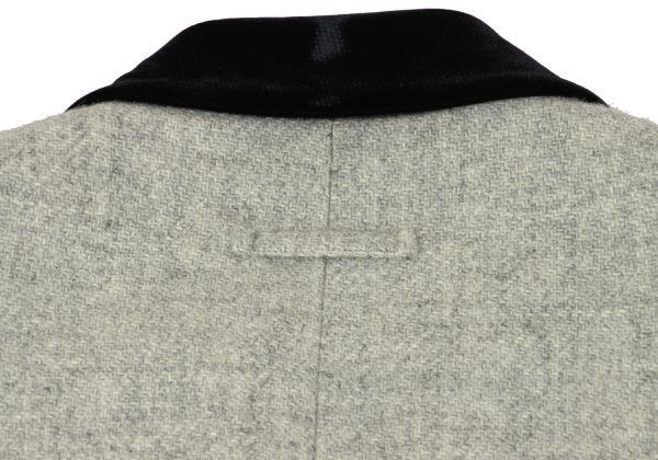 Jean Paul GAULTIER HOMME Wool Velour Panel Coat Grey Size M