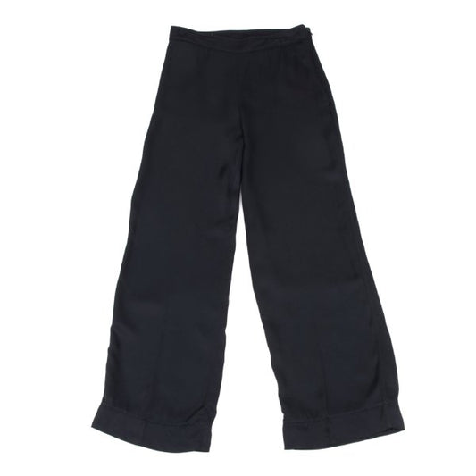 JIL SANDER Navy Rayon Straight Pants Size 32