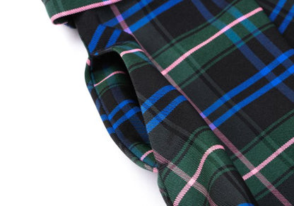 MSGM Tartan Check Belted Midi Skirt Multi Size 42