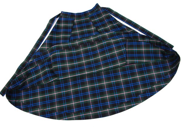 MSGM Tartan Check Belted Midi Skirt Multi Size 42