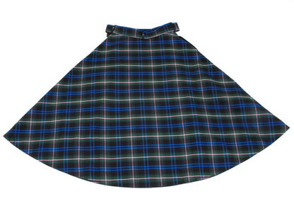 MSGM Tartan Check Belted Midi Skirt Multi Size 42