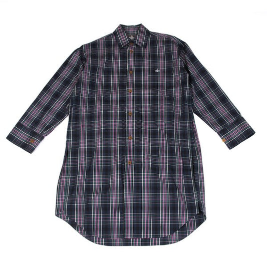 Vivienne Westwood MAN Tartan Check Long Shirt Jacket Size 46