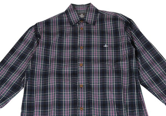 Vivienne Westwood MAN Tartan Check Long Shirt Jacket Size 46