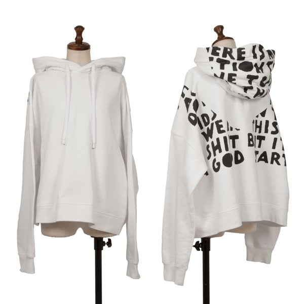 Maison Martin Margiela AIDS Print Hoodie White Size S