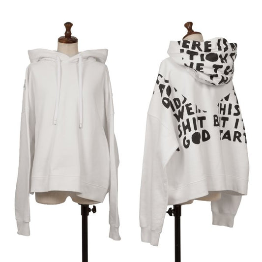 Maison Martin Margiela AIDS Print Hoodie White Size S