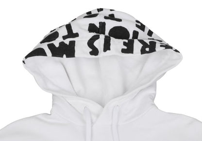 Maison Martin Margiela AIDS Print Hoodie White Size S