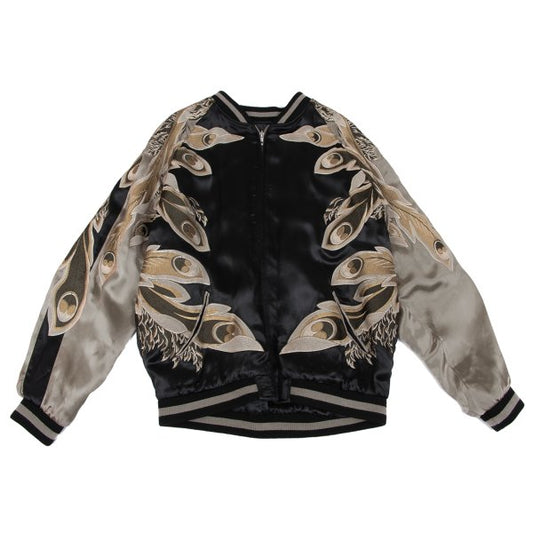 SCRIPT Phoenix Embroidered Reversible Rayon Black Size XXL