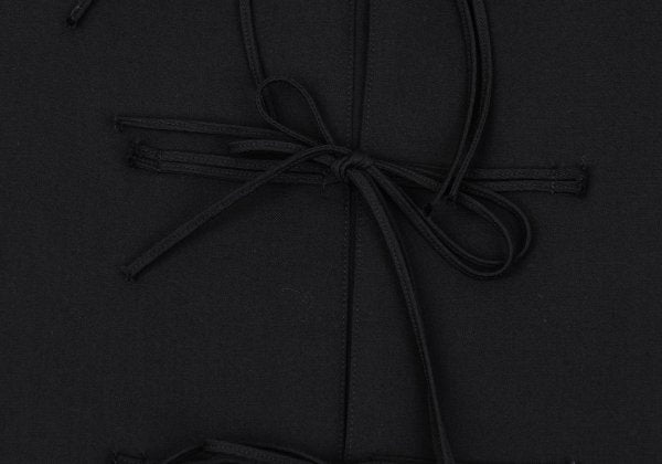 B Yohji Yamamoto Wool Gabardine Long Jacket Black Size 3