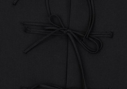 B Yohji Yamamoto Wool Gabardine Long Jacket Black Size 3