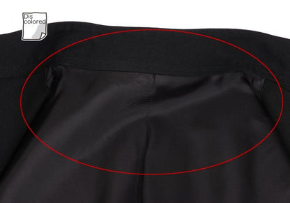 B Yohji Yamamoto Wool Gabardine Long Jacket Black Size 3