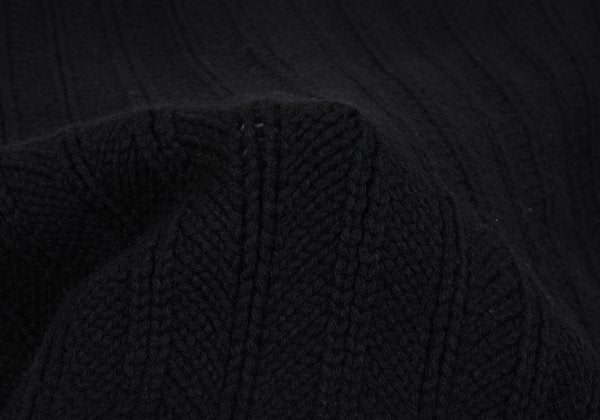 Yohji Yamamoto POUR HOMME Wool Blend Zip Jacket Black Size M