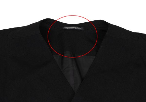 Yohji Yamamoto POUR HOMME 18AW Gabardine Coat Black Size 3