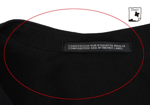Yohji Yamamoto POUR HOMME 18AW Gabardine Coat Black Size 3