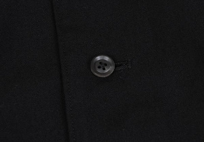 Yohji Yamamoto POUR HOMME 18AW Gabardine Coat Black Size 3