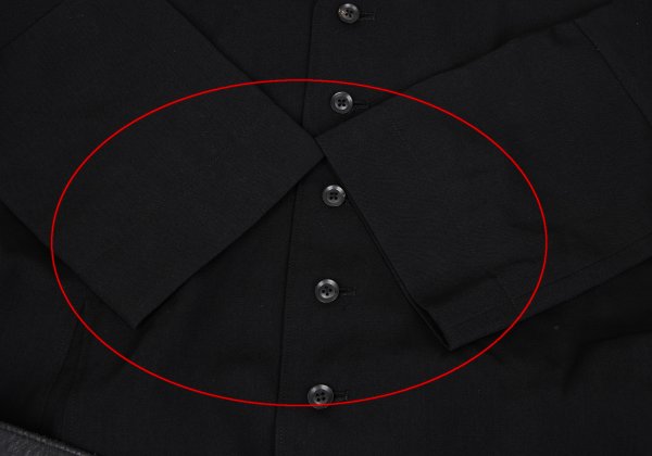 Yohji Yamamoto POUR HOMME 18AW Gabardine Coat Black Size 3