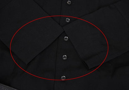 Yohji Yamamoto POUR HOMME 18AW Gabardine Coat Black Size 3