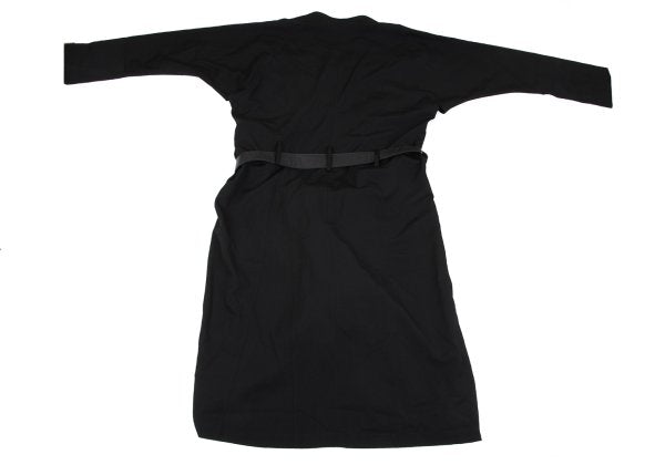 Yohji Yamamoto POUR HOMME 18AW Gabardine Coat Black Size 3