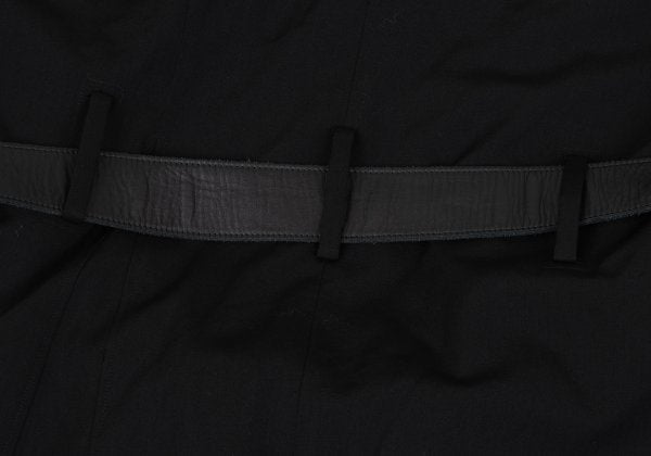 Yohji Yamamoto POUR HOMME 18AW Gabardine Coat Black Size 3