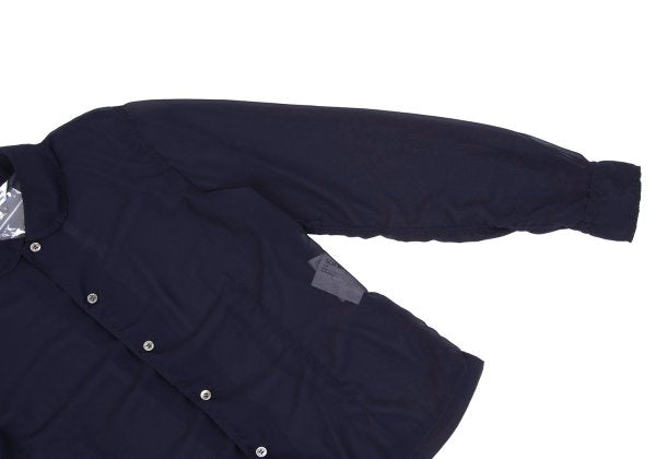 COMME des GARCONS Poly Puckering Sheer Button-Up Blue Size M