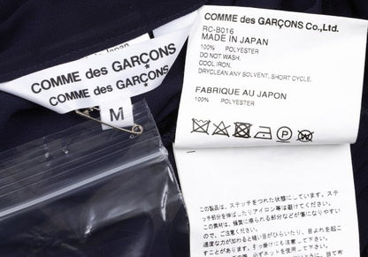 COMME des GARCONS Poly Puckering Sheer Button-Up Blue Size M