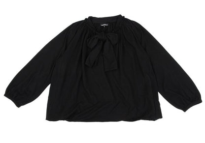 COMME des GARCONS Angora Ribbon Gather Blouse Black Size S