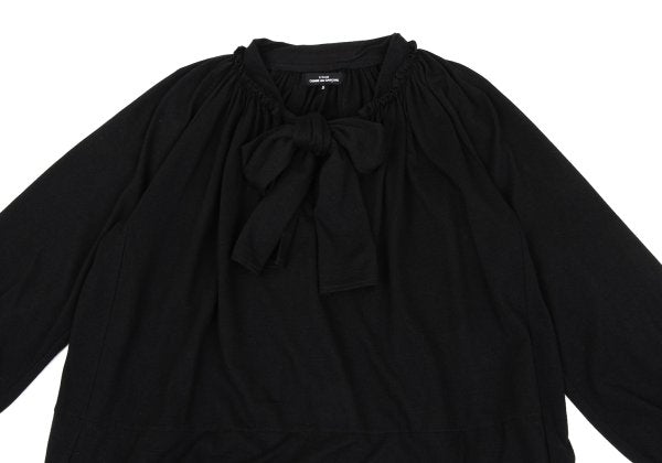COMME des GARCONS Angora Ribbon Gather Blouse Black Size S