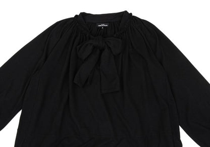 COMME des GARCONS Angora Ribbon Gather Blouse Black Size S