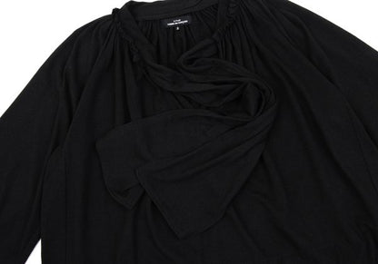 COMME des GARCONS Angora Ribbon Gather Blouse Black Size S