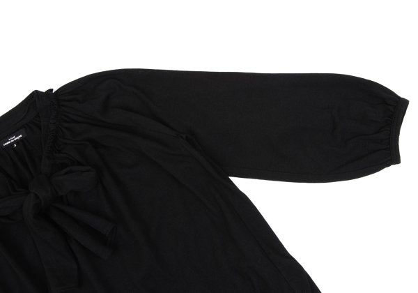 COMME des GARCONS Angora Ribbon Gather Blouse Black Size S