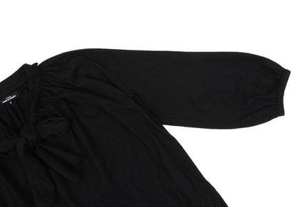 COMME des GARCONS Angora Ribbon Gather Blouse Black Size S