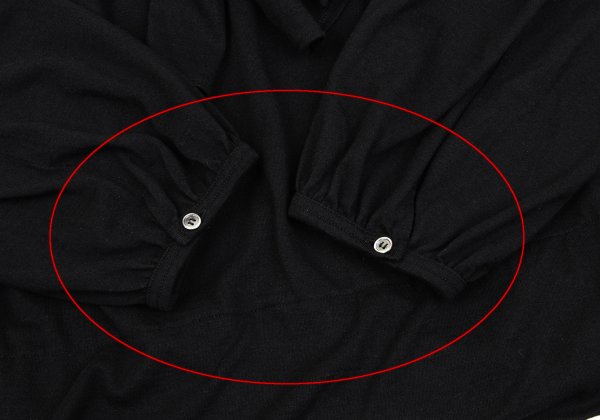 COMME des GARCONS Angora Ribbon Gather Blouse Black Size S