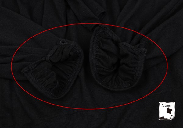 COMME des GARCONS Angora Ribbon Gather Blouse Black Size S