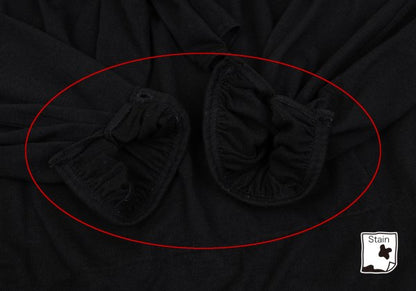 COMME des GARCONS Angora Ribbon Gather Blouse Black Size S