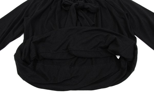 COMME des GARCONS Angora Ribbon Gather Blouse Black Size S