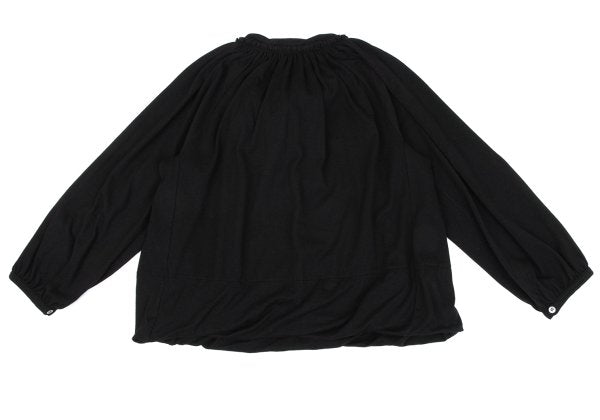 COMME des GARCONS Angora Ribbon Gather Blouse Black Size S