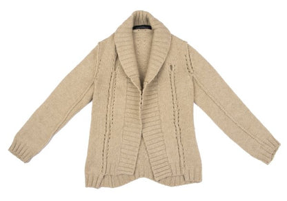 COMME des GARCONS Wool Hole Design Cardigan Beige Size M