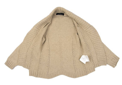 COMME des GARCONS Wool Hole Design Cardigan Beige Size M