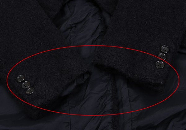 COMME des GARCONS Wool 2B Swallowtail Jacket Navy Size S