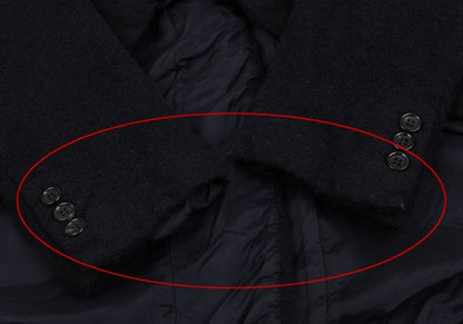 COMME des GARCONS Wool 2B Swallowtail Jacket Navy Size S