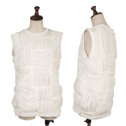COMME des GARCONS Polyester Gathered Panel Tank Top Size S