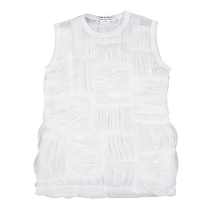 COMME des GARCONS Polyester Gathered Panel Tank Top Size S