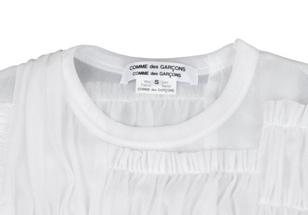 COMME des GARCONS Polyester Gathered Panel Tank Top Size S