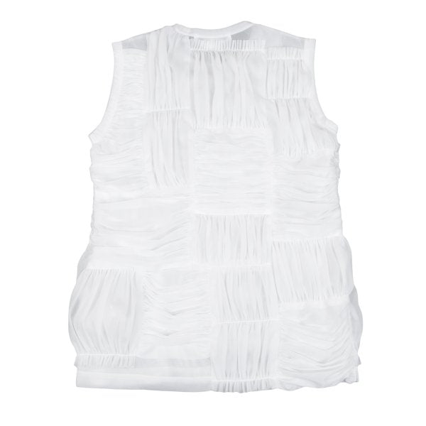 COMME des GARCONS Polyester Gathered Panel Tank Top Size S