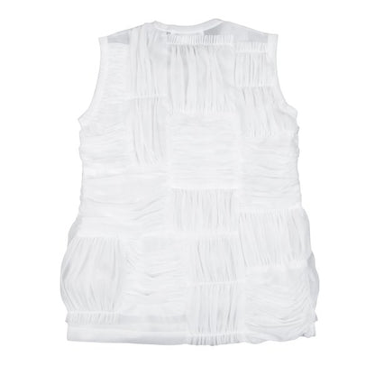 COMME des GARCONS Polyester Gathered Panel Tank Top Size S